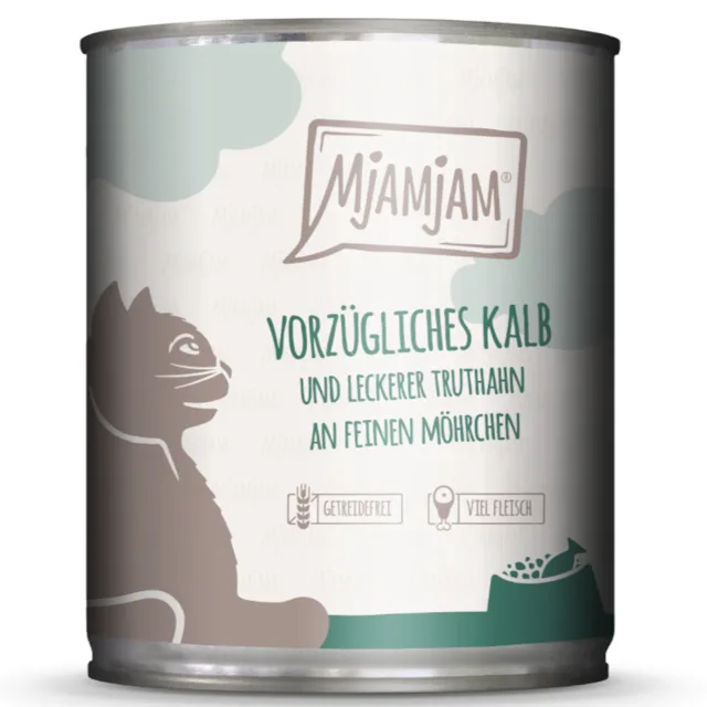 MjAMjAM 6 x 800 g - telecí s krůtím a mrkví