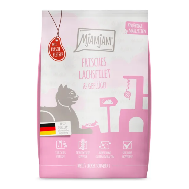 MjAMjAM granule losos a drůbeží - 1,5 kg