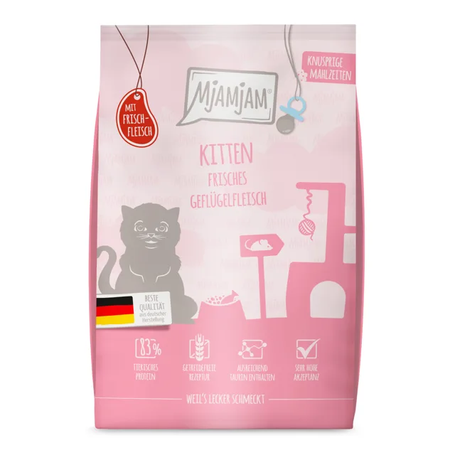 MjAMjAM granule pro koťata drůbeží - 1,5 kg