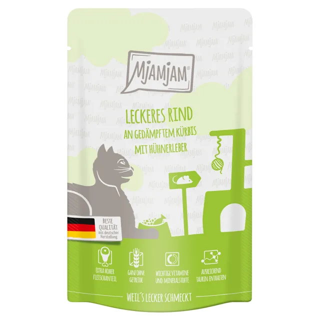 MjAMjAM kapsička 12 x 125 g - hovězí s dýní