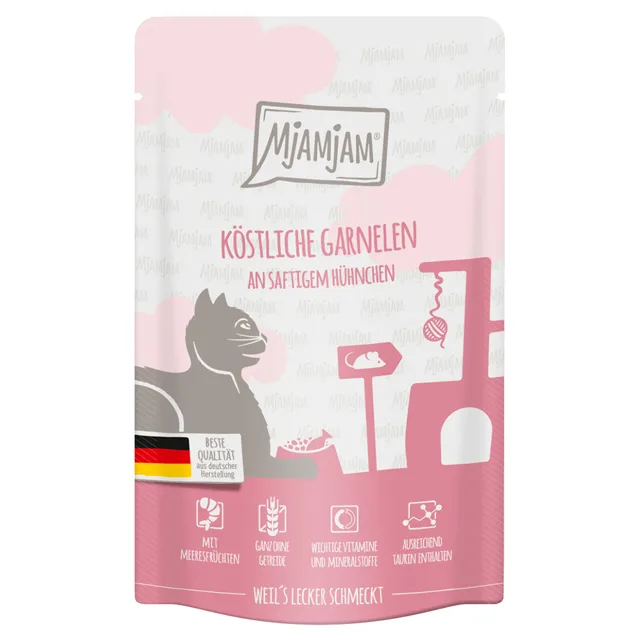 MjAMjAM kapsička 12 x 125 g - krevety s kuřecím