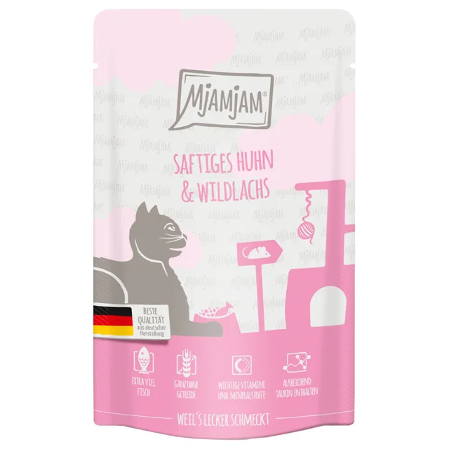 MjAMjAM kapsička 12 x 125 g - kuřecí s divokým lososem