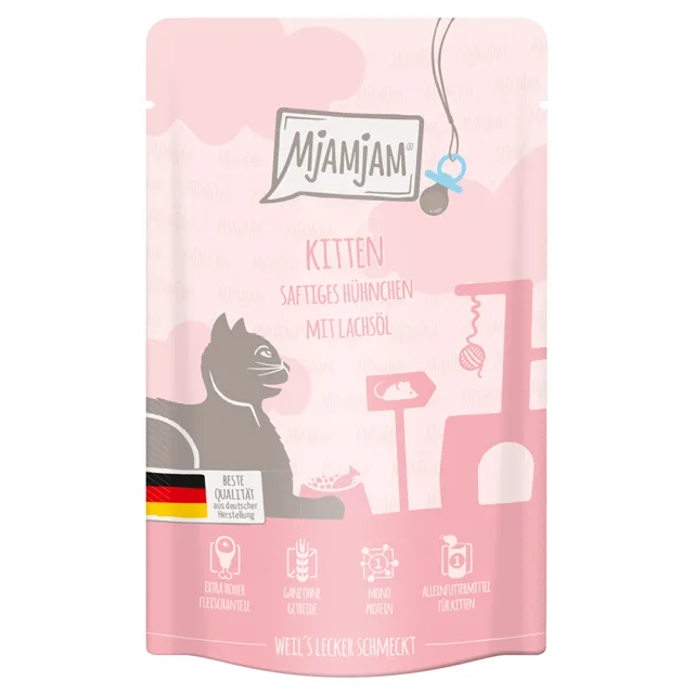 MjAMjAM Kitten 12 x 125 g zkušební balíček  - smíšené balení (3 druhy)