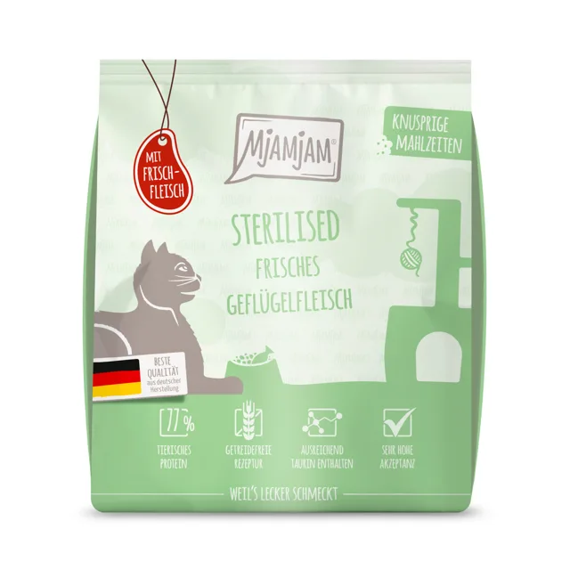 MjAMjAM křupavé krmivo sterilised drůbeží - 300 g