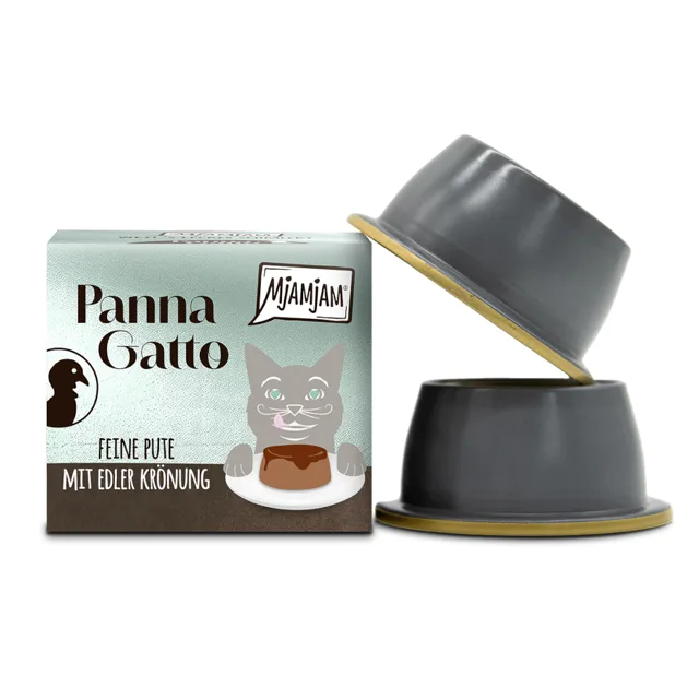 MjAMjAM Panna Gatto 2 x 80 g - jemné krůtí s jemnou polevou