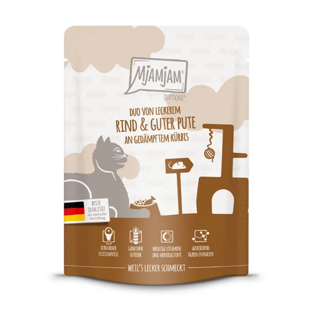 MjAMjAM Quetschie 6 x 300 g - kachna a kuřecí