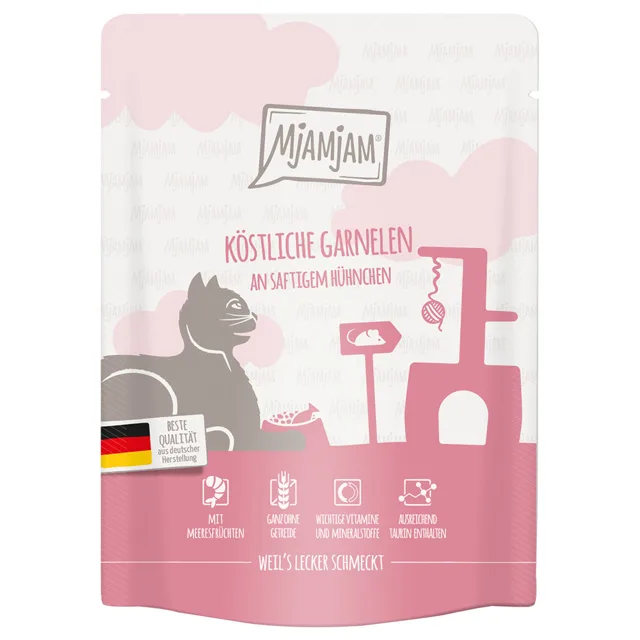 MjAMjAM Quetschie 6 x 300 g - krevety s kuřecím