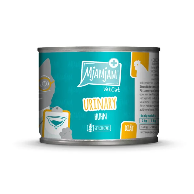 MjAMjAM VetCat Urinary 6 x 200 g - kuřecí