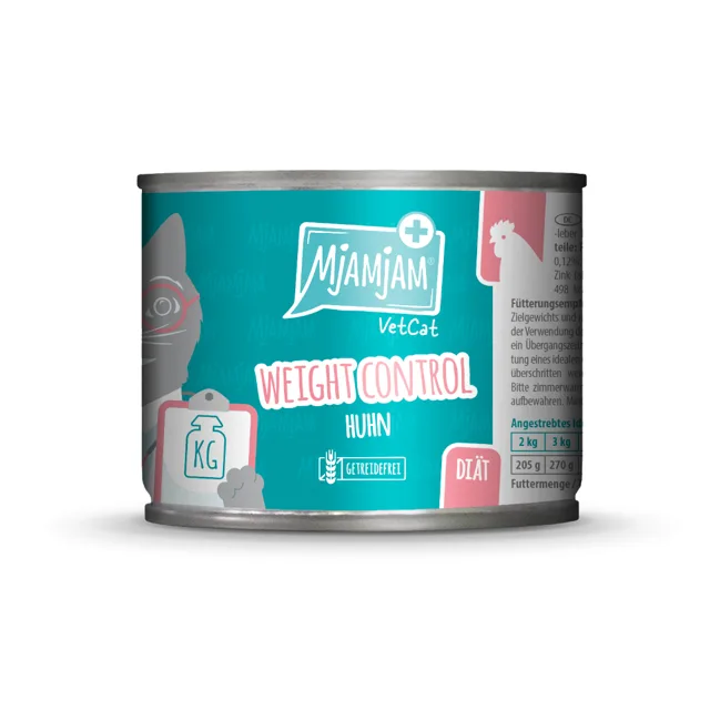 MjAMjAM VetCat Weight Control 6 x 200 g - kuřecí