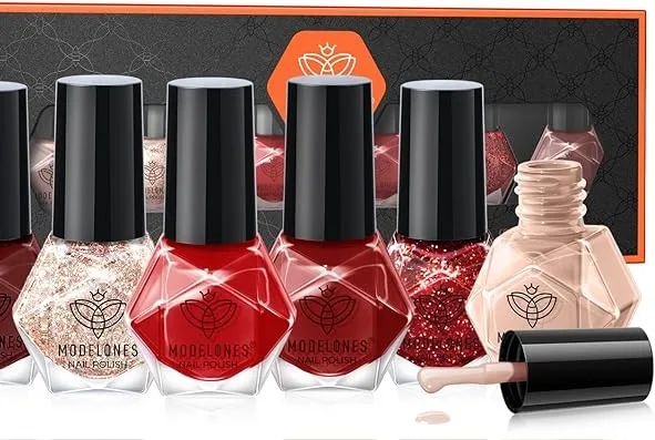Modelones Nail Polish Set – sada 6 laků na nehty, 6×5 ml