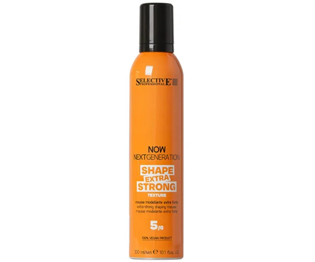 Modelovací pěna s extra silnou fixací Selective Professional Now Next Generation Shape Extra Strong Texture - 300 ml + dárek zdarma