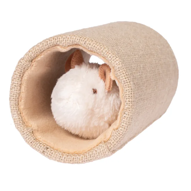 Modern Living Roquefort váleček s myší – Ø 8,9 × D 15 cm, hnědý - 1 kus