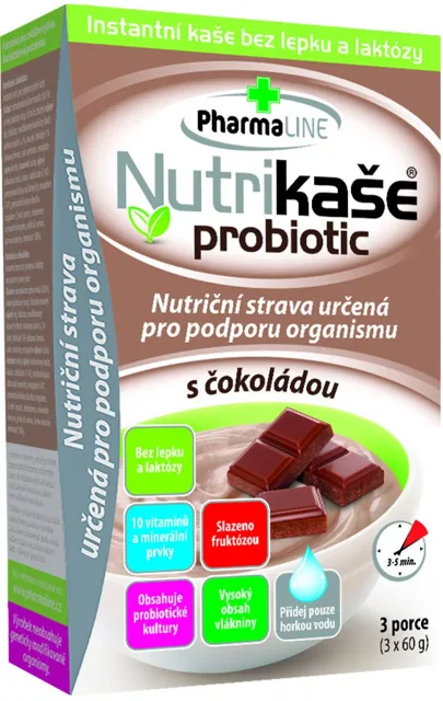 Mogador Nutrikaše probiotic s čokoládou 3x60 g