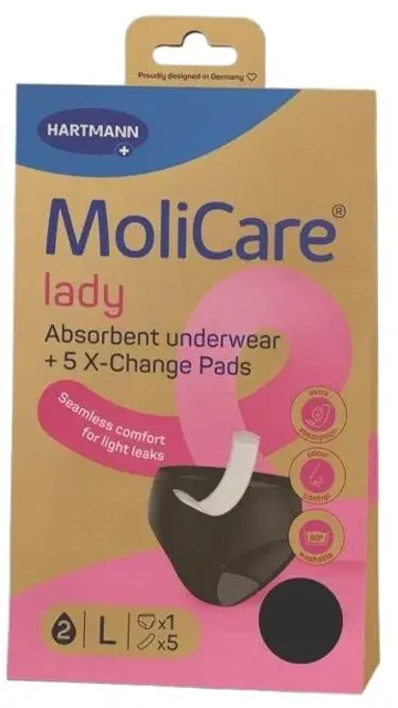 MoliCare Lady absorpční prádlo L 1 ks + vložky X-Change 5 ks
