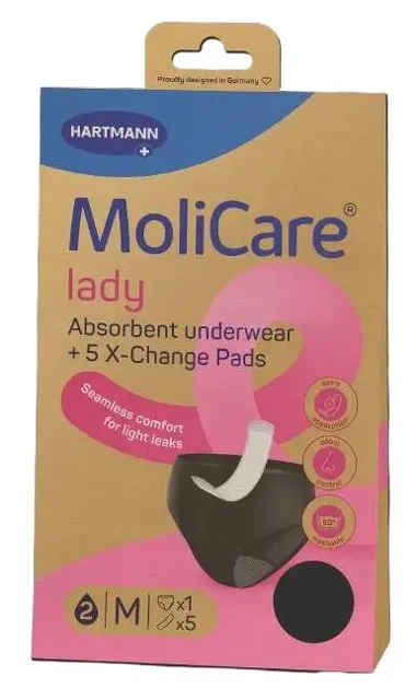 MoliCare Lady absorpční prádlo M 1 ks + vložky X-Change 5 ks