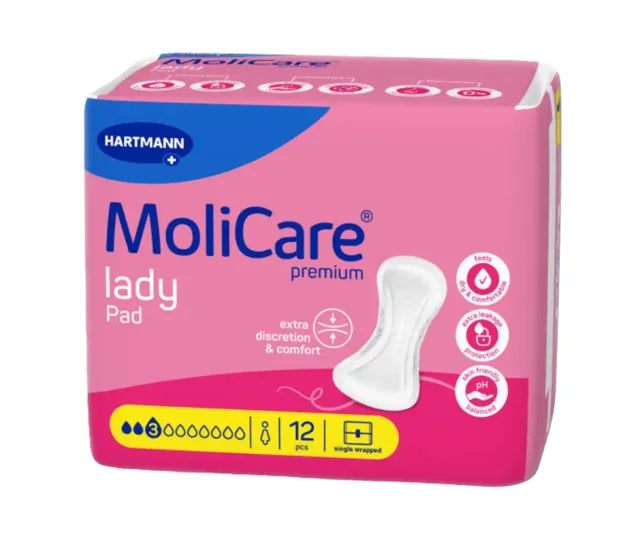 MoliCare Lady Pad inkontinenční vložky 3 kap.12 ks
