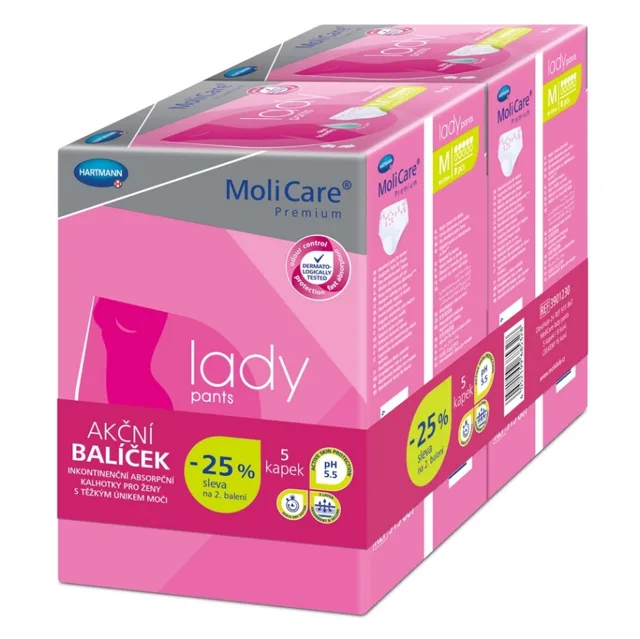 MOLICARE Lady pants inkontinenční kalhotky  5 kapek L 2x7 kusů