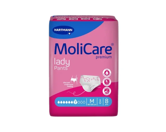 MoliCare Lady Pants inkontinenční kalhotky natahovací 7 kapek M 8ks