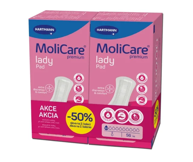 MoliCare LadyPad 0,5 kapky Duopack 2 x 28 ks