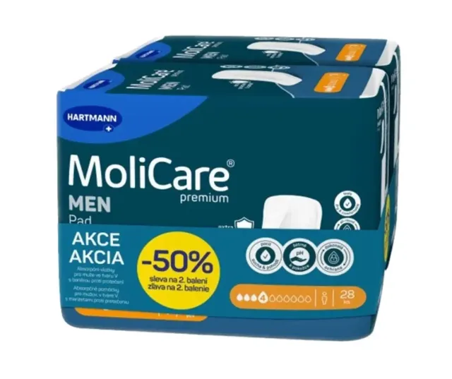 MoliCare Men 4 kapky Duopack 2 x 14 ks