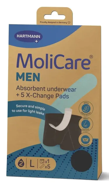 MoliCare MEN absorpční prádlo L 1 ks + vložky X-Change 5 ks