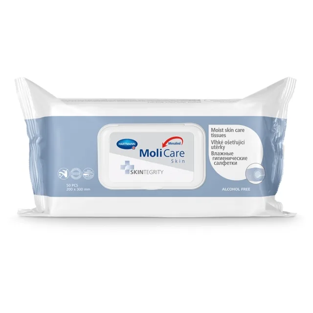 MOLICARE Skin vlhké ošetřující utěrky 50 kusů