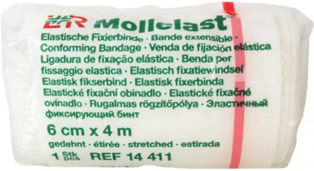 Mollelast obinadlo elastické fixační 6cm x 4m 1 ks