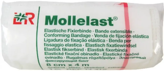 Mollelast obinadlo elastické fixační 8cm x 4m 1 ks