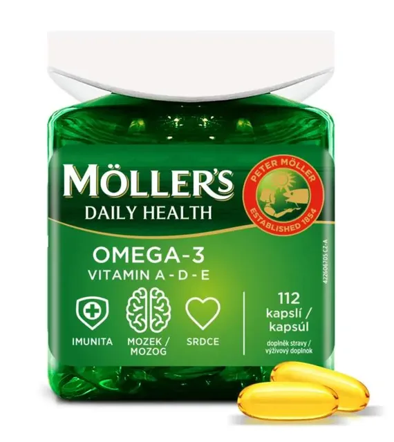 Mollers Omega-3 Daily Health 112 kapslí