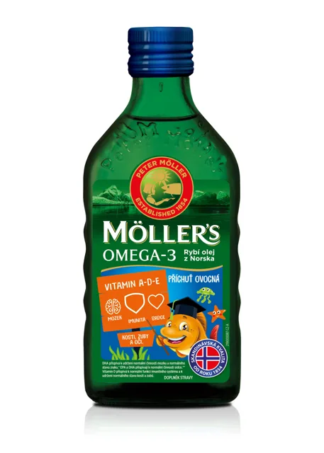 Mollers Omega 3 Ovocná příchuť 250 ml