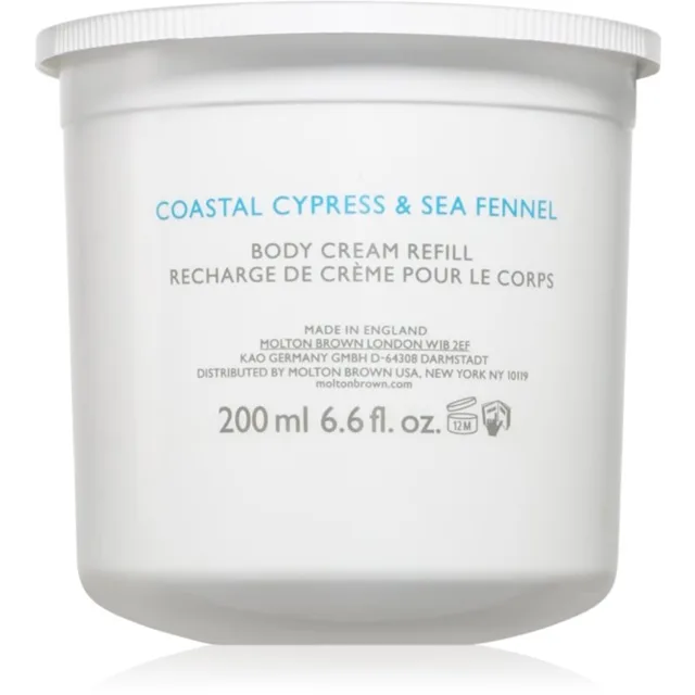 Molton Brown Coastal Cypress & Sea Fennel tělový krém – náhradní náplň 200 ml