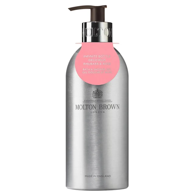 Molton Brown Koupelový a sprchový gel Infinite Bottle Delicious Rhubarb & Rose (Bath & Shower Gel) 400 ml