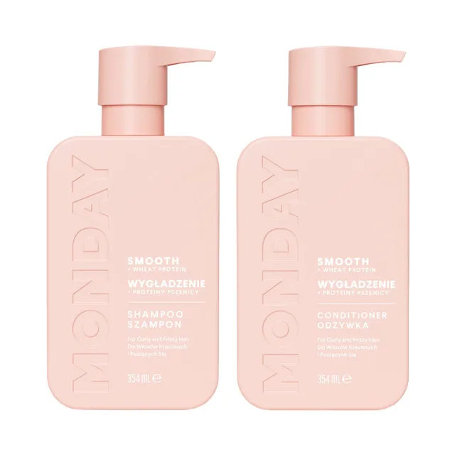 MONDAY - SMOOTH šampon + kondicionér na kudrnaté vlasy 2×350 ml
