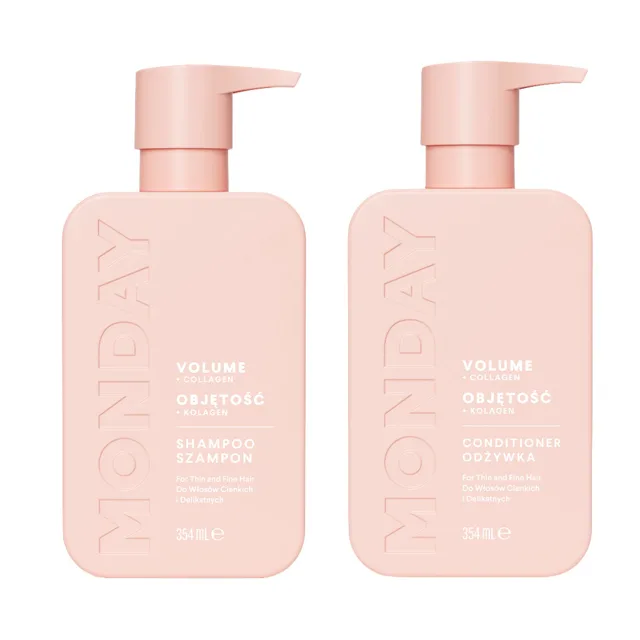 MONDAY - VOLUME šampon + kondicionér na zplihlé vlasy, 2×350 ml