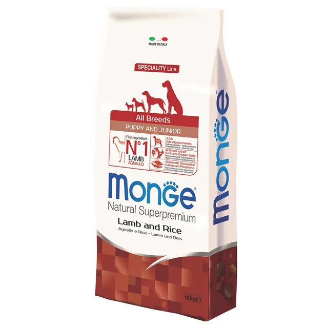 Monge Natural Superpremium All Breeds Puppy Lamb & Rice - 12 kg
