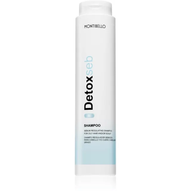 Montibello DetoxSeb Sebum Regulating Shampoo normalizující šampon pro mastnou a podrážděnou pokožku hlavy 300 ml