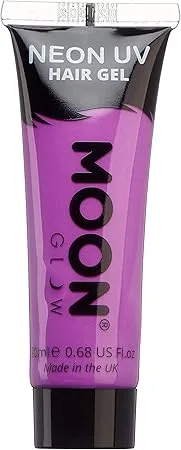 Moon Glow - Neonový UV gel - 20 ml intenzivní fialová - Dočasná barva na vlasy
