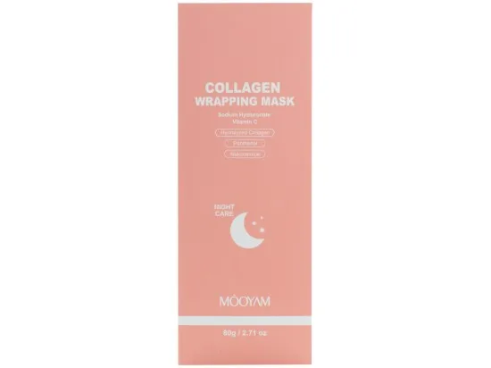 Mooyam Collagen Wrapping Mask noční slupovací pleťová maska s kolagenem 80 g