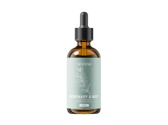 Mooyam Rosemary & Mint posilující olej na vlasy a pokožku hlavy 60 ml
