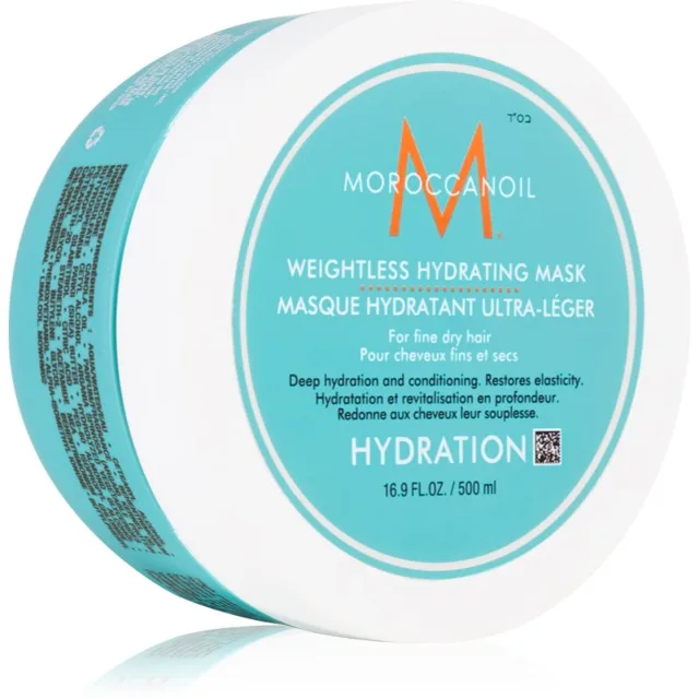 Moroccanoil Hydration Weightless Hydrating Mask hloubkově hydratační maska pro suché a křehké vlasy 500 ml