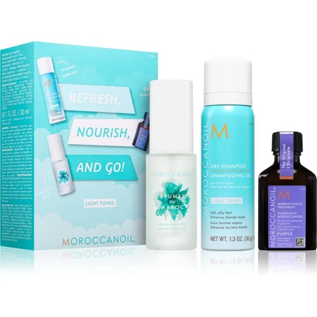 Moroccanoil Refresh, Nourish, and Go! (Light Tones) sada pro blond vlasy pro ženy