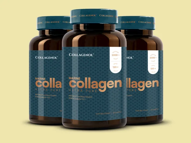 Mořský collagen  2+1  zdarma - Collagenol - 3x120 kapslí / Herbavia.cz / doplněk stravy