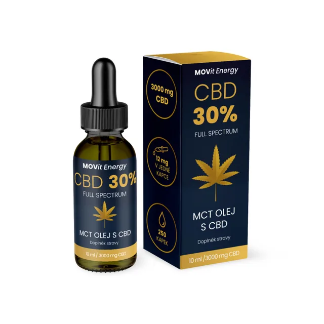 MOVIT ENERGY CBD 30% Full Spectrum MCT olej 10 ml