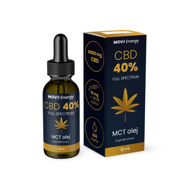 MOVIT ENERGY CBD 40% Full Spectrum MCT olej 10 ml