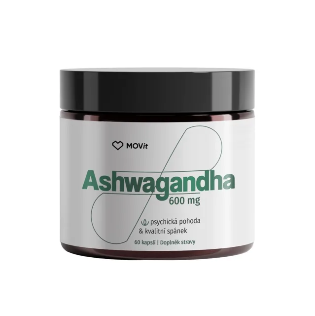MOVit Energy LONGEVITY Ashwagandha 600 mg 60 kapslí