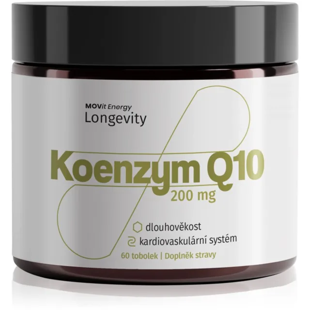 Movit Energy Longevity Koenzym Q10 tobolky pro podporu ochrany buněk před oxidativním stresem 60 cps