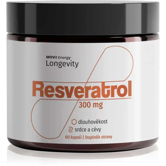 Movit Energy Longevity Resveratrol 300 mg kapsle s antioxidačním účinkem 60 cps