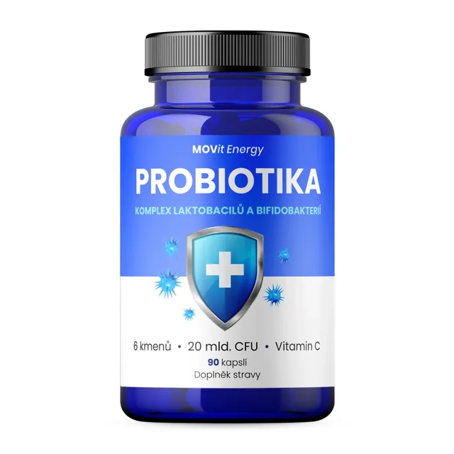 MOVit Energy probiotika komplex laktobacilů a bifidobakterie 90 kapslí