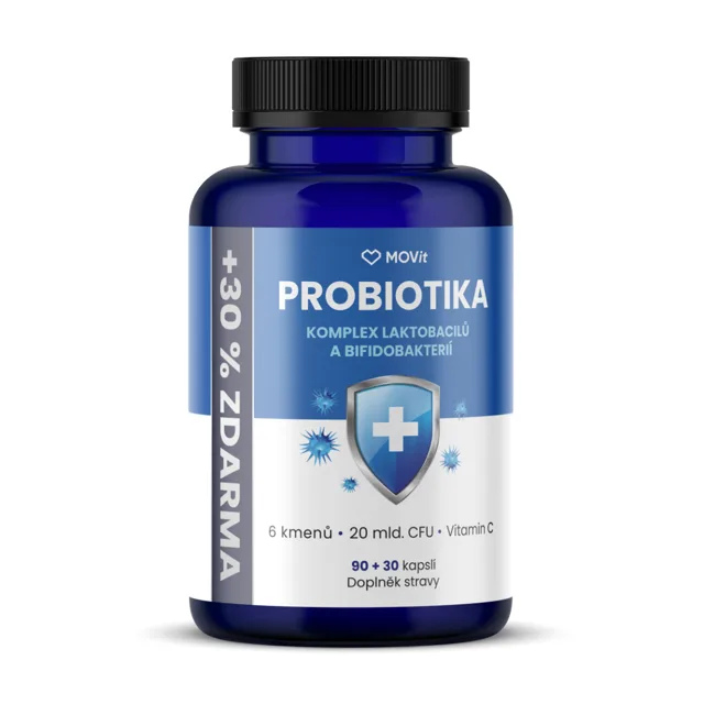 MOVit Energy Probiotika Komplex laktobacilů a bifidobakterií 90+30 kapslí
