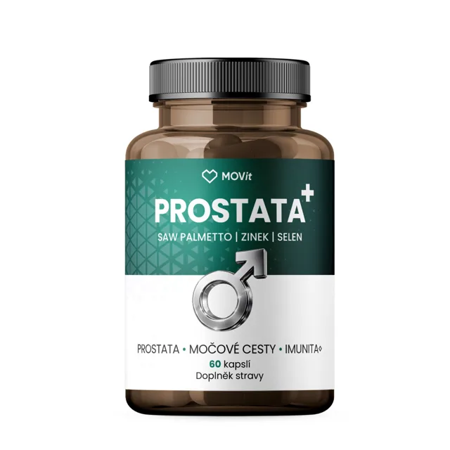 MOVit Energy PROSTATA + Saw palmetto & zinek & selen 60 kapslí